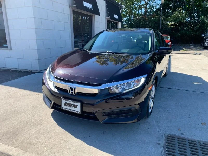 Used 2016 Black Honda LX Sedan 4D image 2