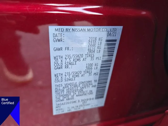 Used 2021 Red Nissan Platinum image 39