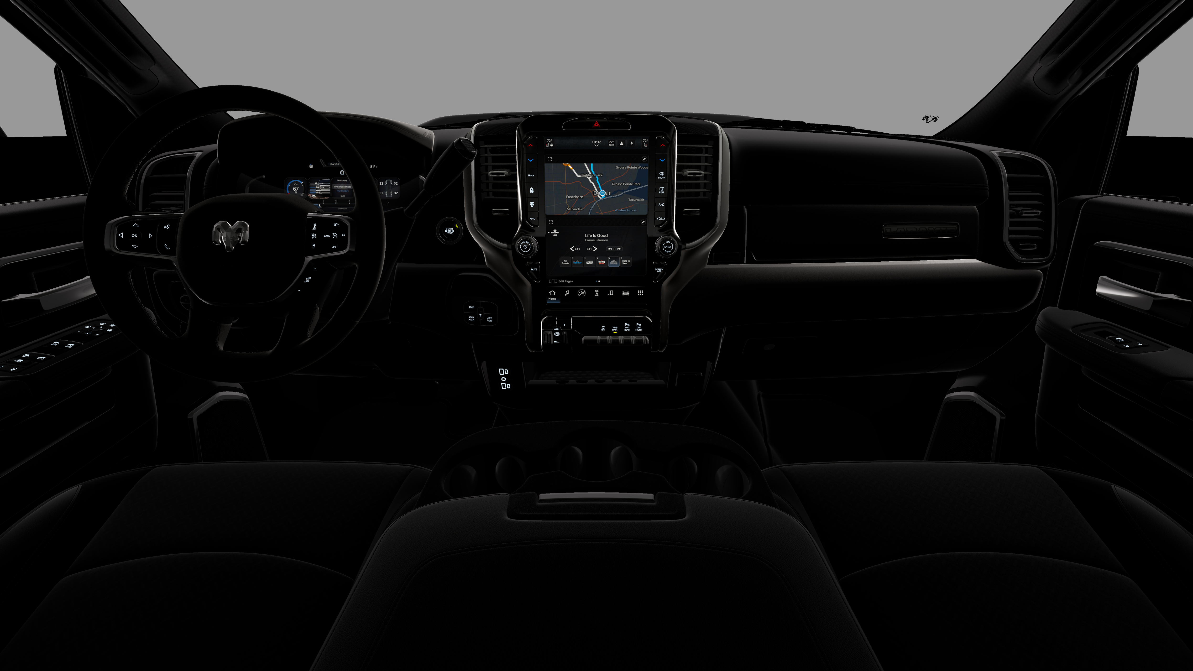 New 2026 Diamond Black Crystal Pearl-Coat Exterior Paint RAM LARAMIE image 6