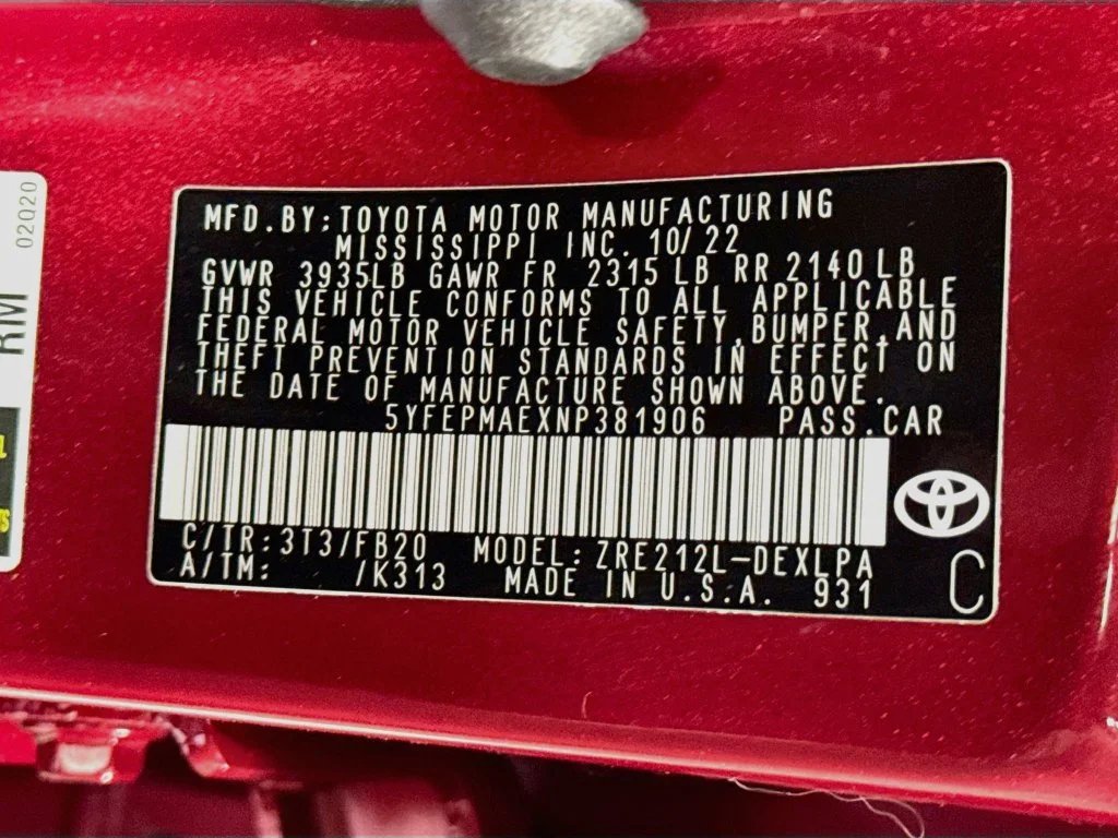 Used 2022 Red Toyota LE image 35
