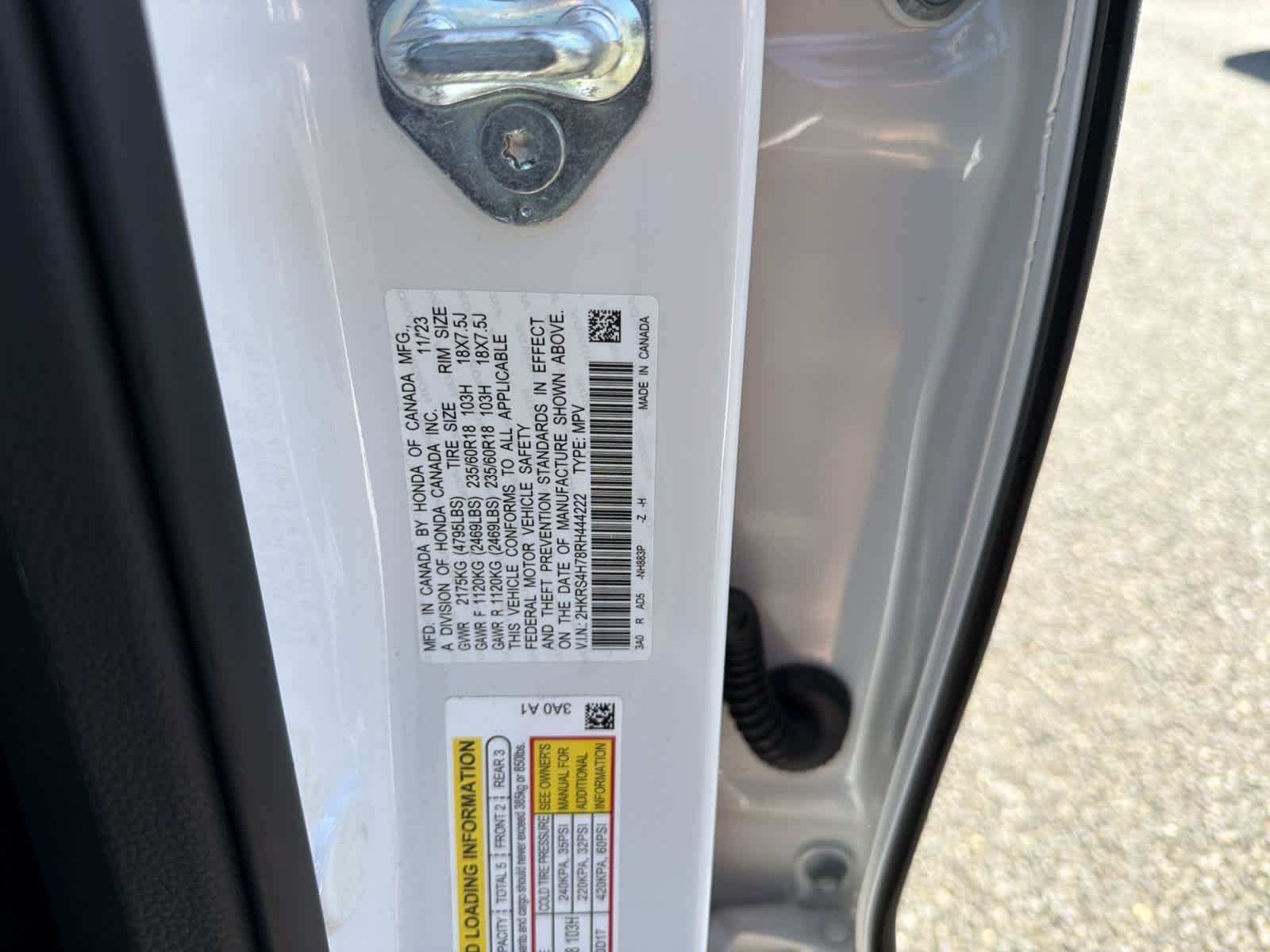 Certified Used 2024 Platinum White Pearl Honda EX-L image 22