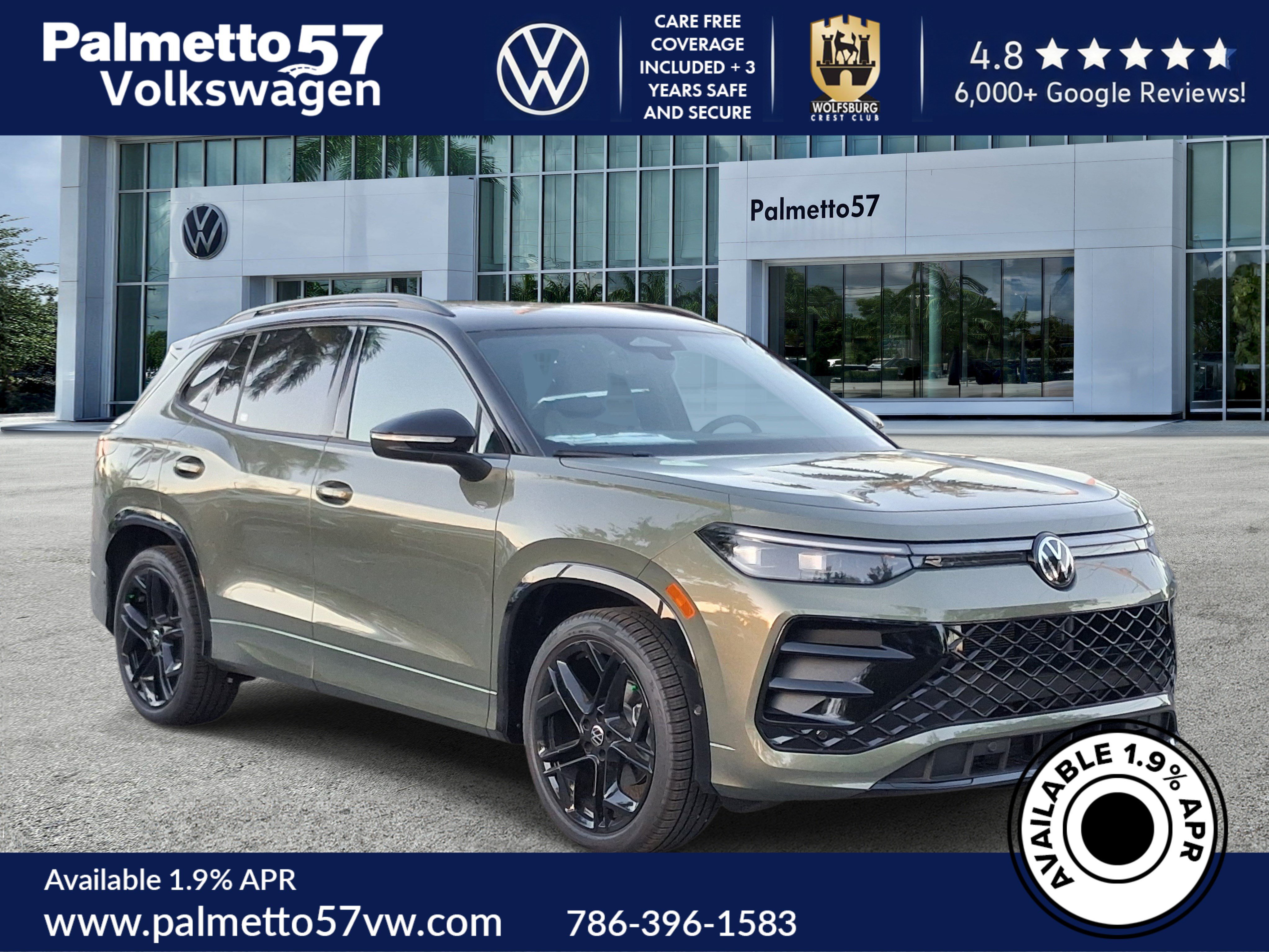 New 2026 Green Volkswagen 2.0T SE R-Line Black image 1