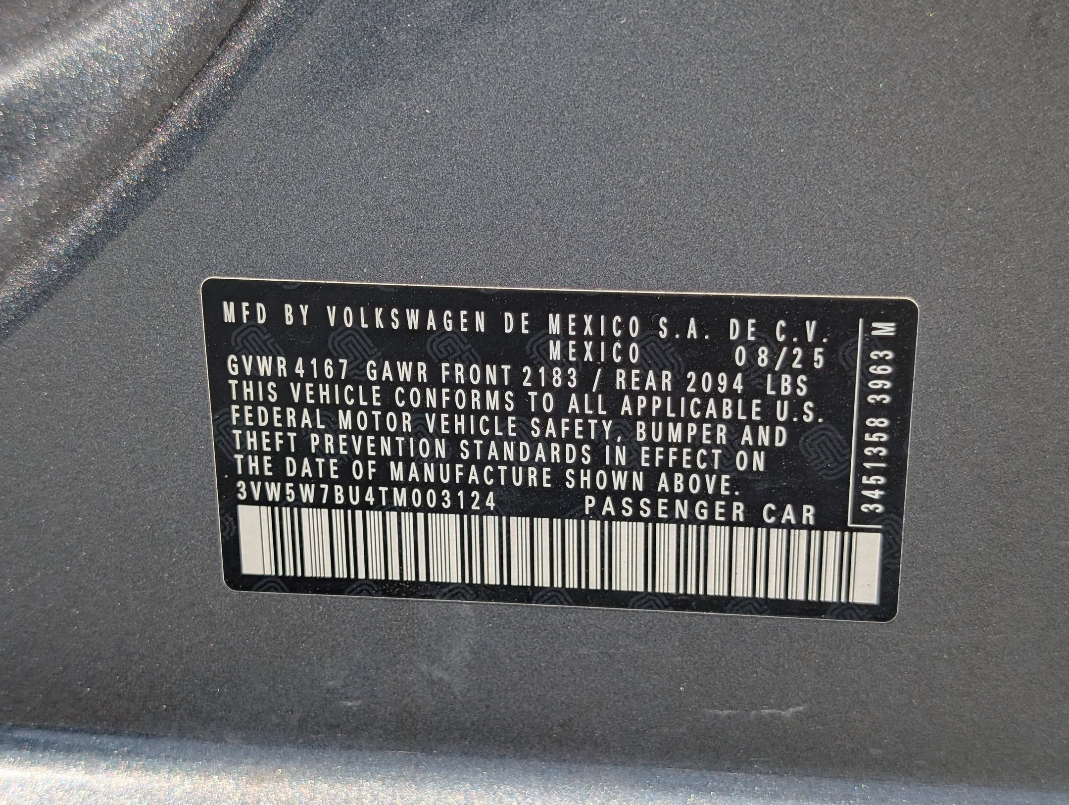 Used 2026 Platinum Gray Metallic Volkswagen S image 33