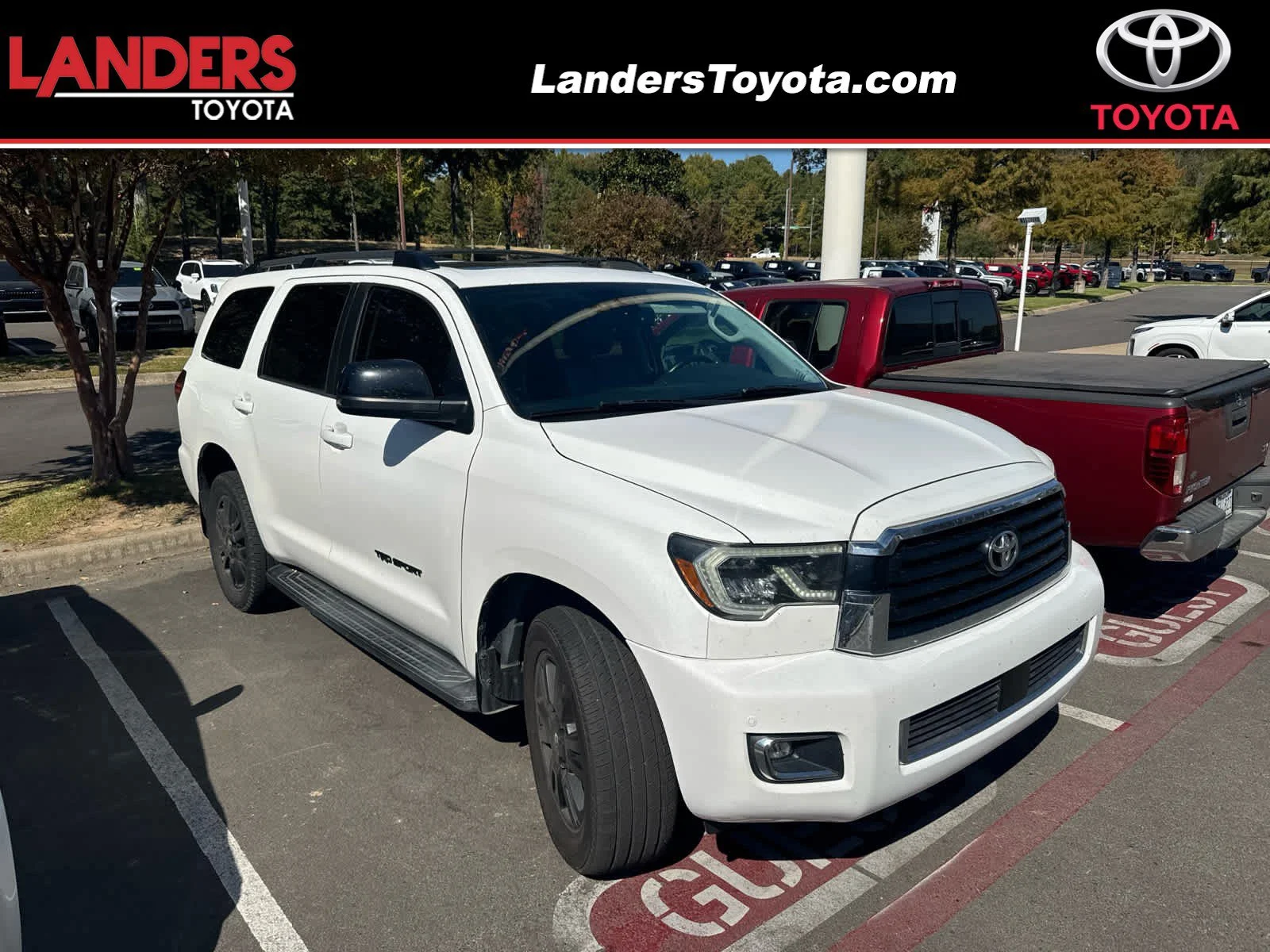 Used 2019 Super White Toyota TRD Sport image 1
