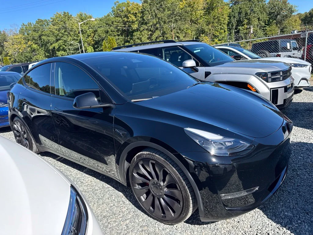 Used 2023 Black Tesla Performance image 2