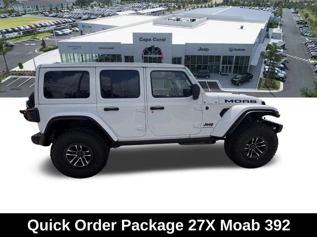 New 2027 Bright White Clear-Coat Paint Jeep Moab 392 image 3