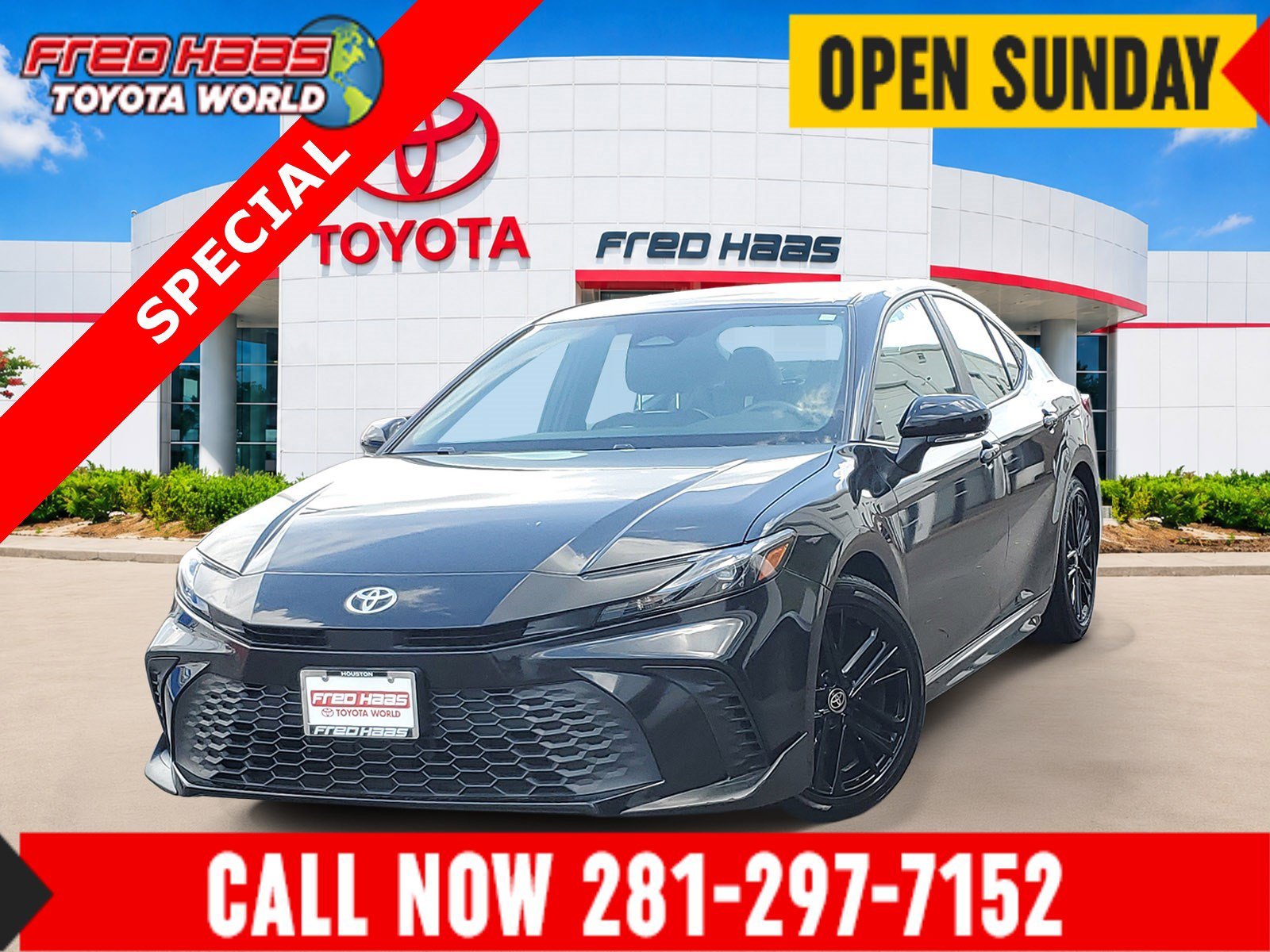 Used 2025 Black Toyota SE image 1