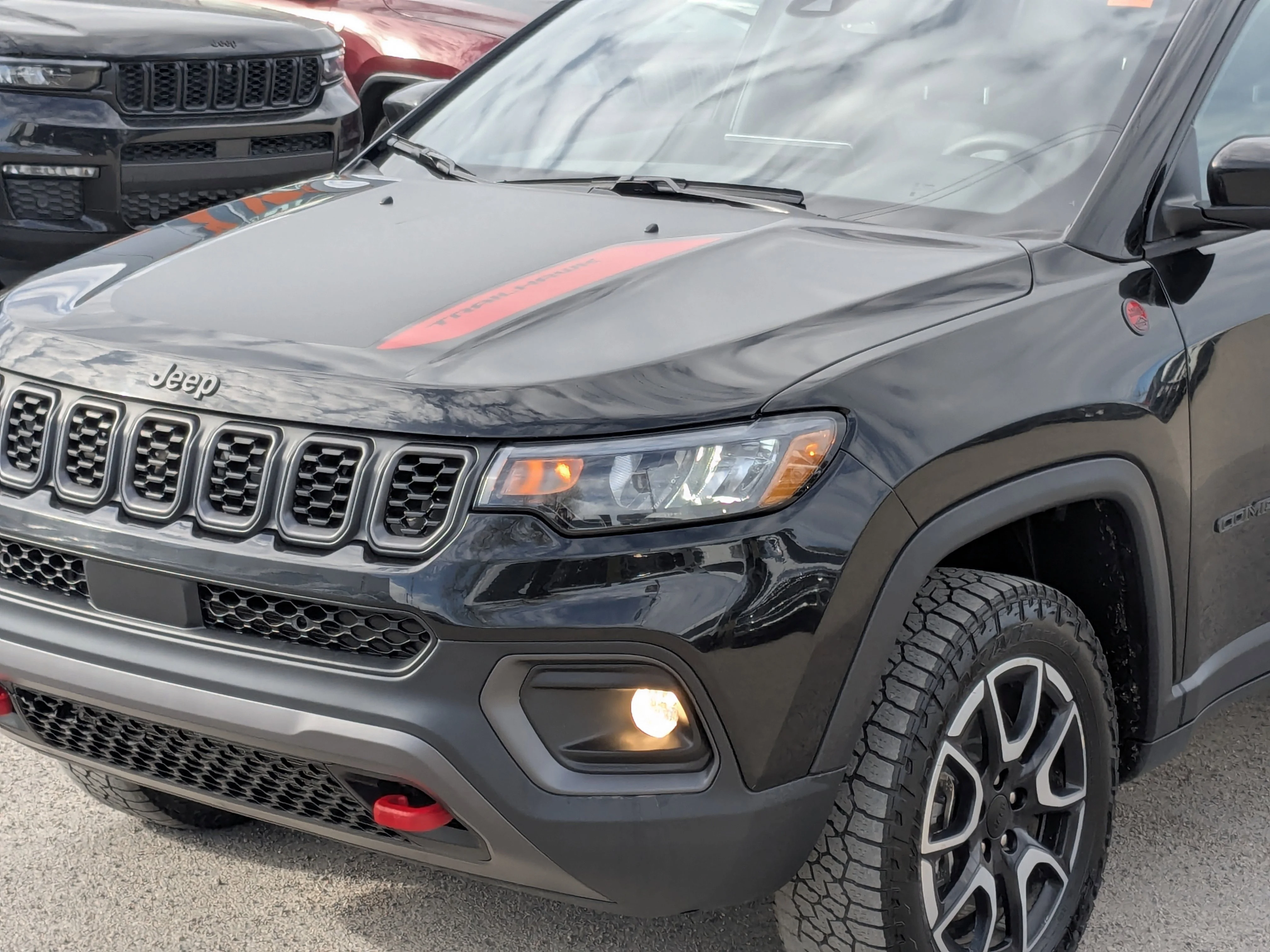 Used 2024 Black Jeep Trailhawk - Sun & Sound Group - Dual Pane Sunroof - Leather - NAV & More image 10