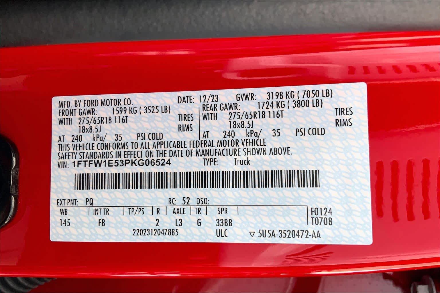 Used 2023 Race Red Ford XLT image 37