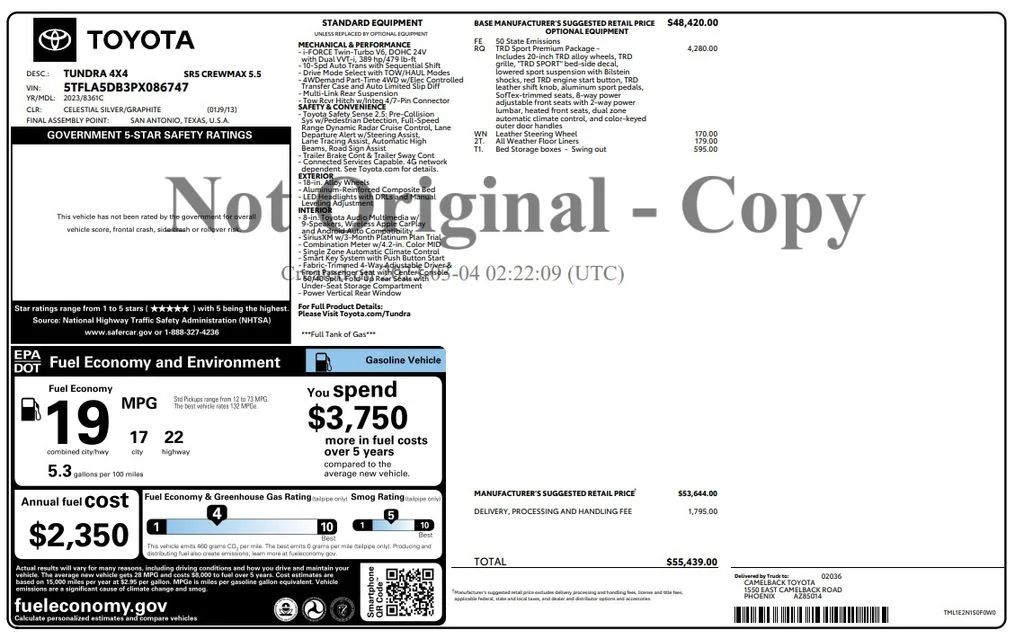 Certified Used 2023 Silver Toyota SR5 image 4