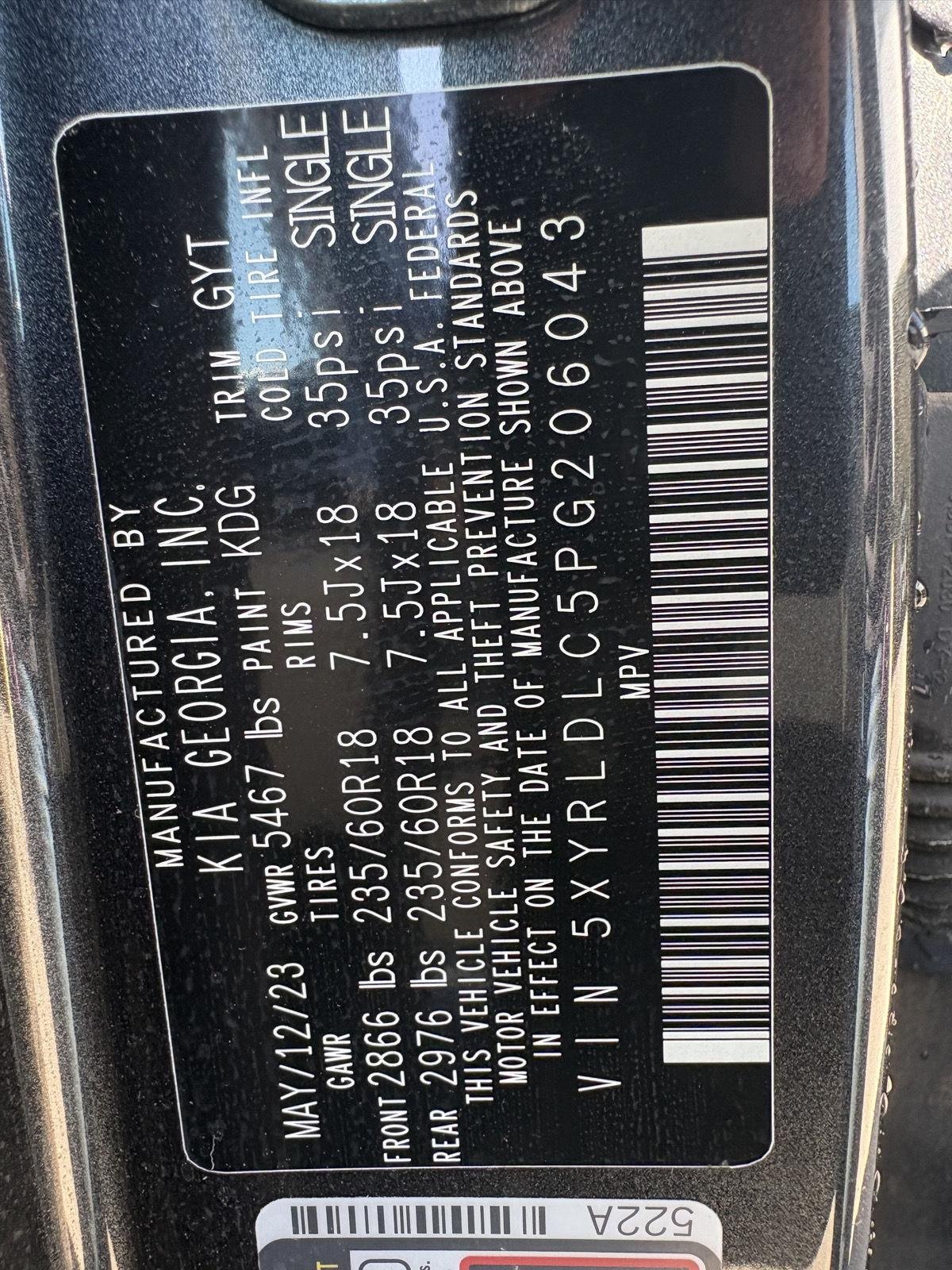 Used 2023 Gravity Gray Kia X-Line S image 20