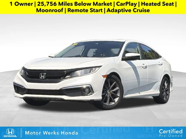 Certified Pre-Owned 2019 Honda Civic EX 4D Sedan in Barrington