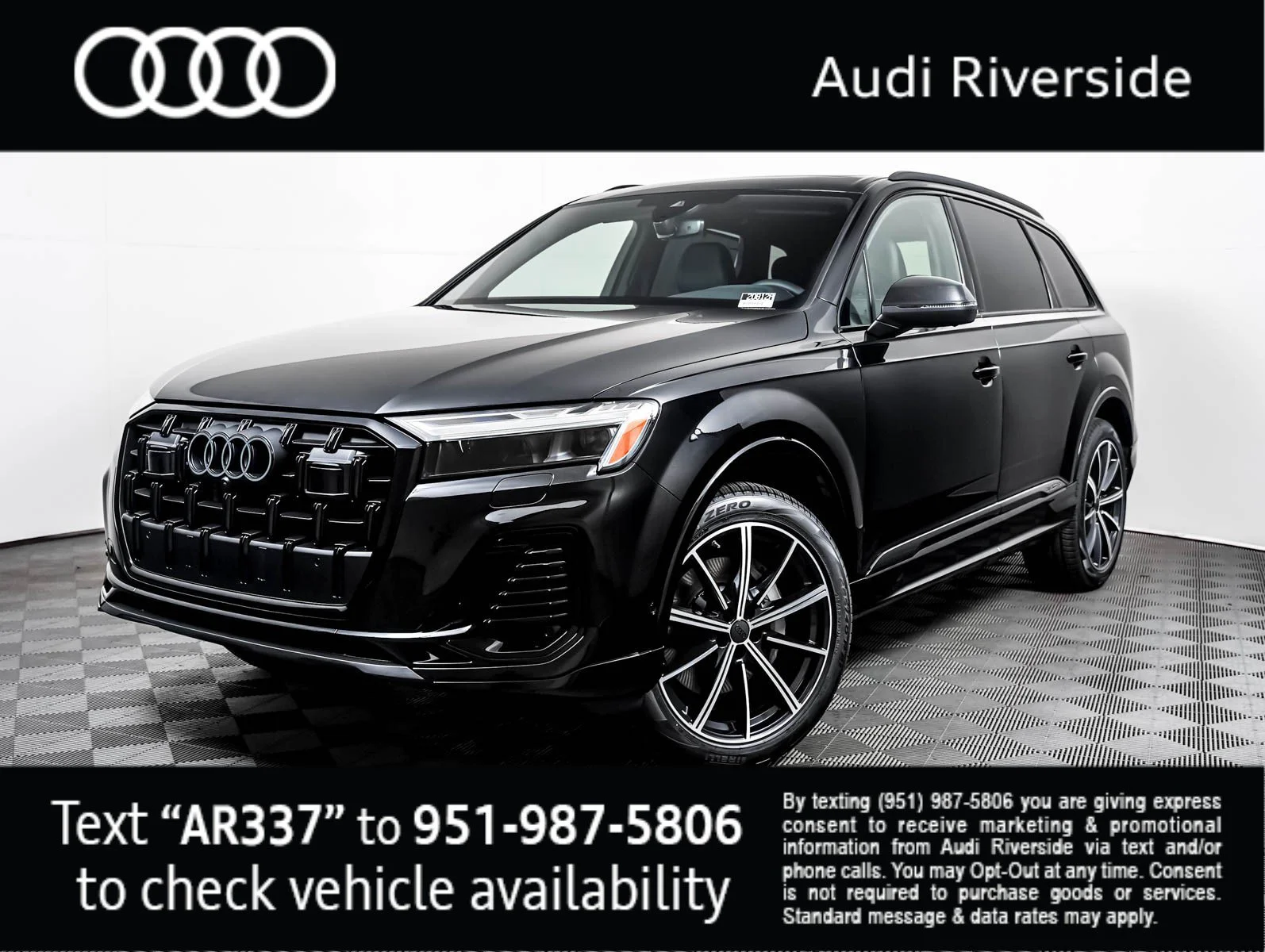 New 2026 Mythos Black Metallic Audi 45 Premium Plus image 1