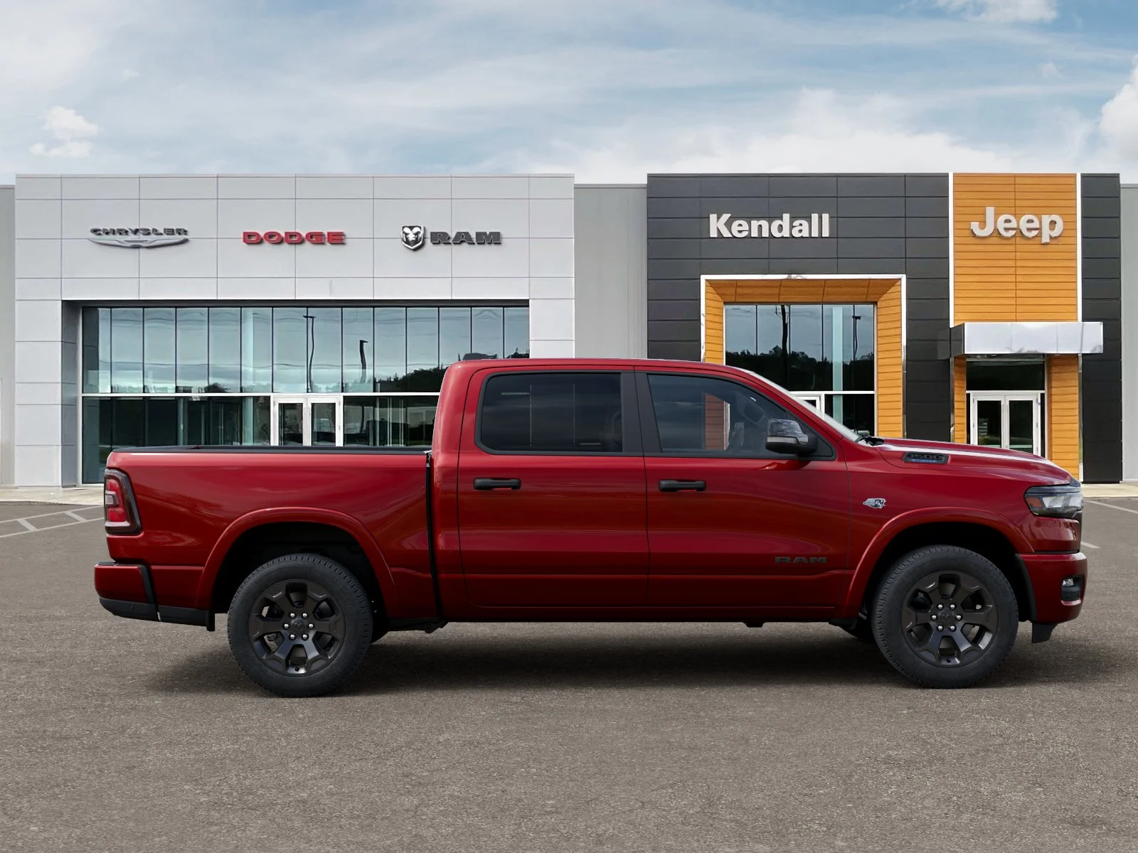New 2026 Molten Red Pearl-Coat Exterior Paint RAM Big Horn/Lone Star image 47