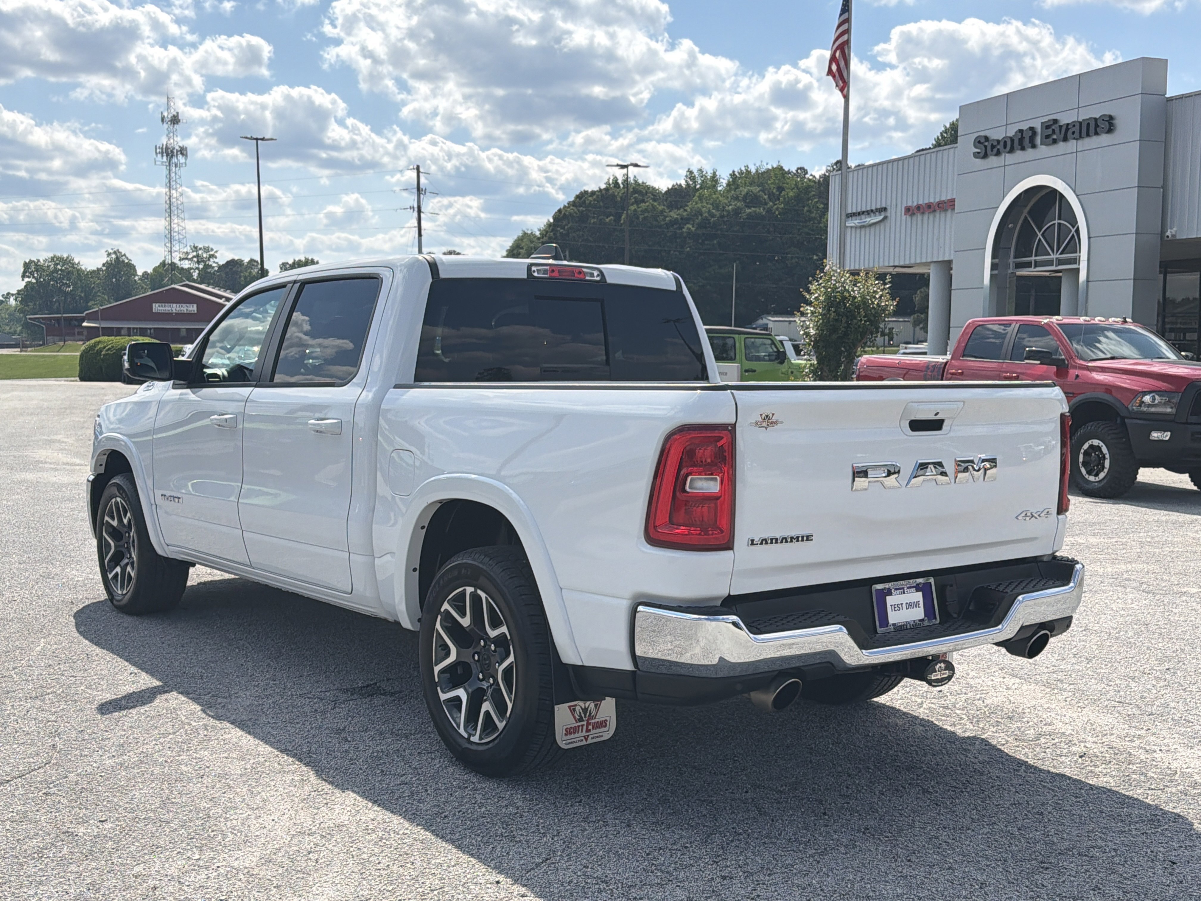 Used 2025 Bright White Clearcoat Ram Laramie image 6