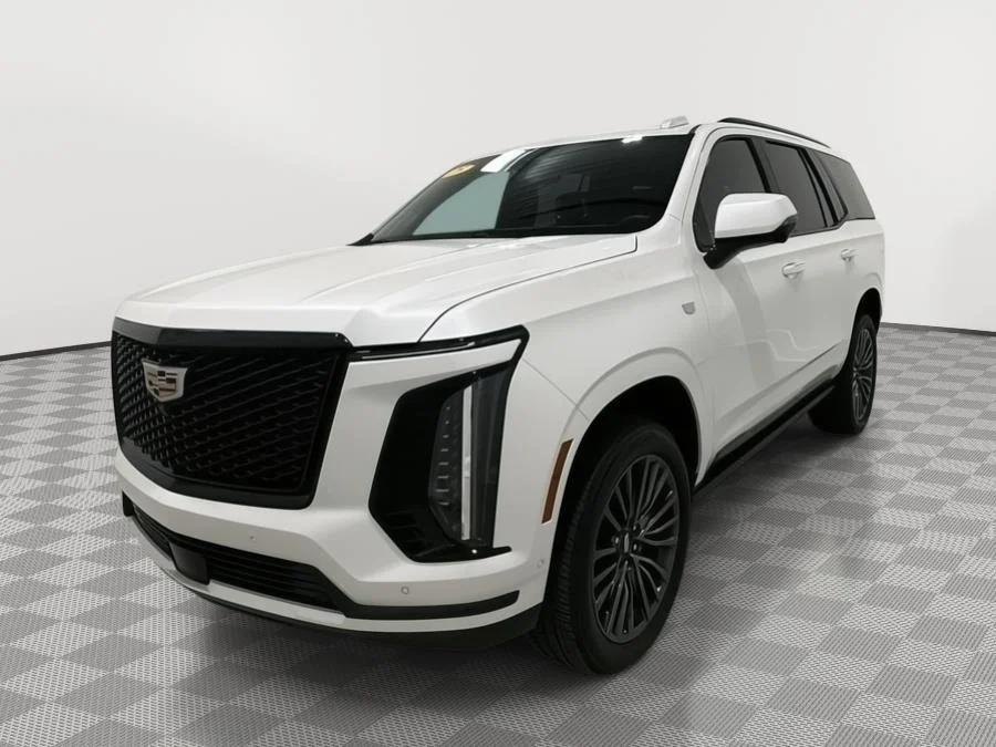 Used 2025 Crystal White Tricoat Cadillac Sport Platinum image 1