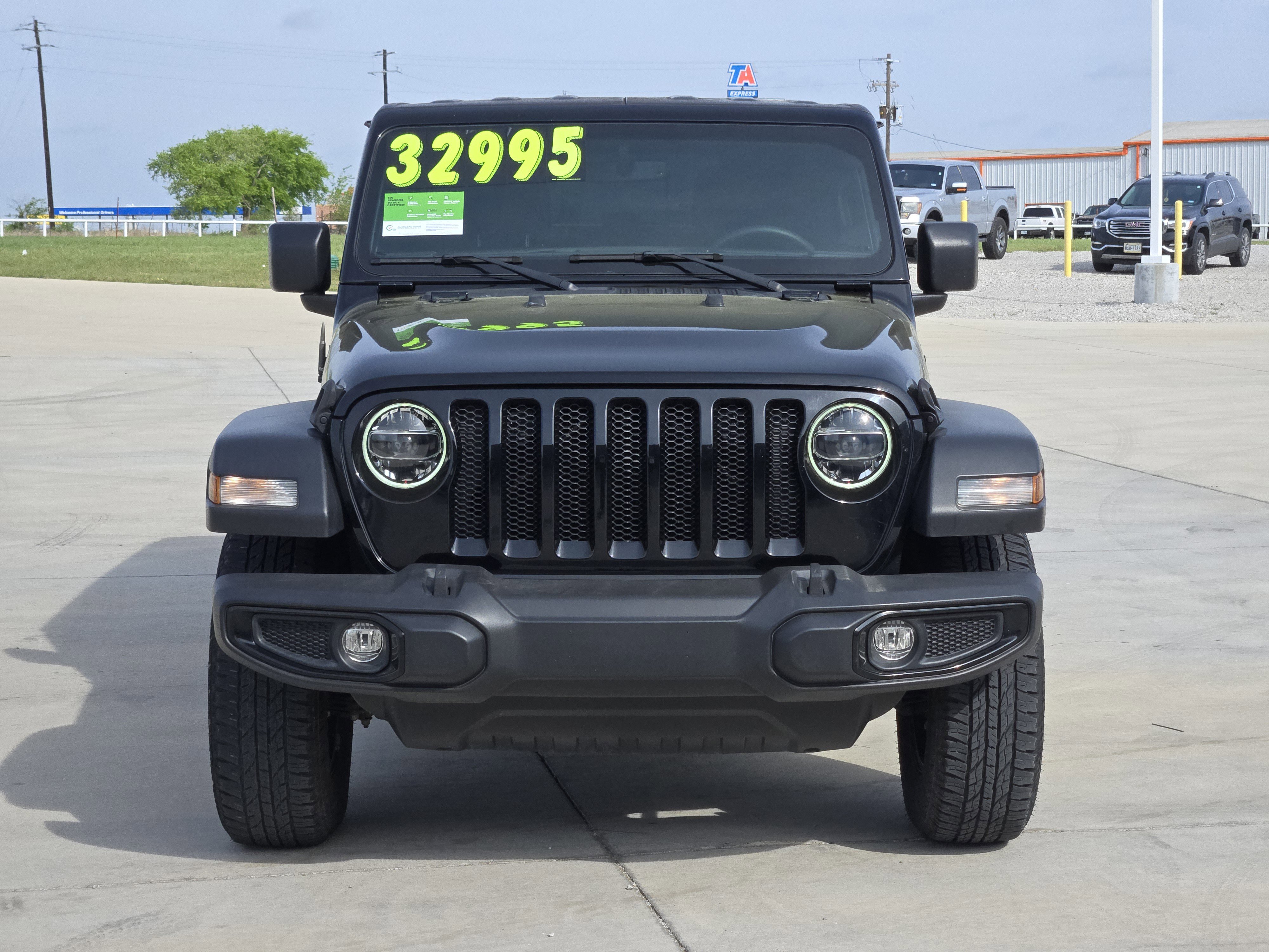 Used 2022 Black Clearcoat Jeep Unlimited Willys image 3
