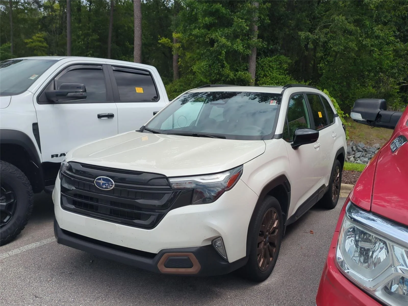 Used 2025 Crystal White Pearl Subaru Sport image 1
