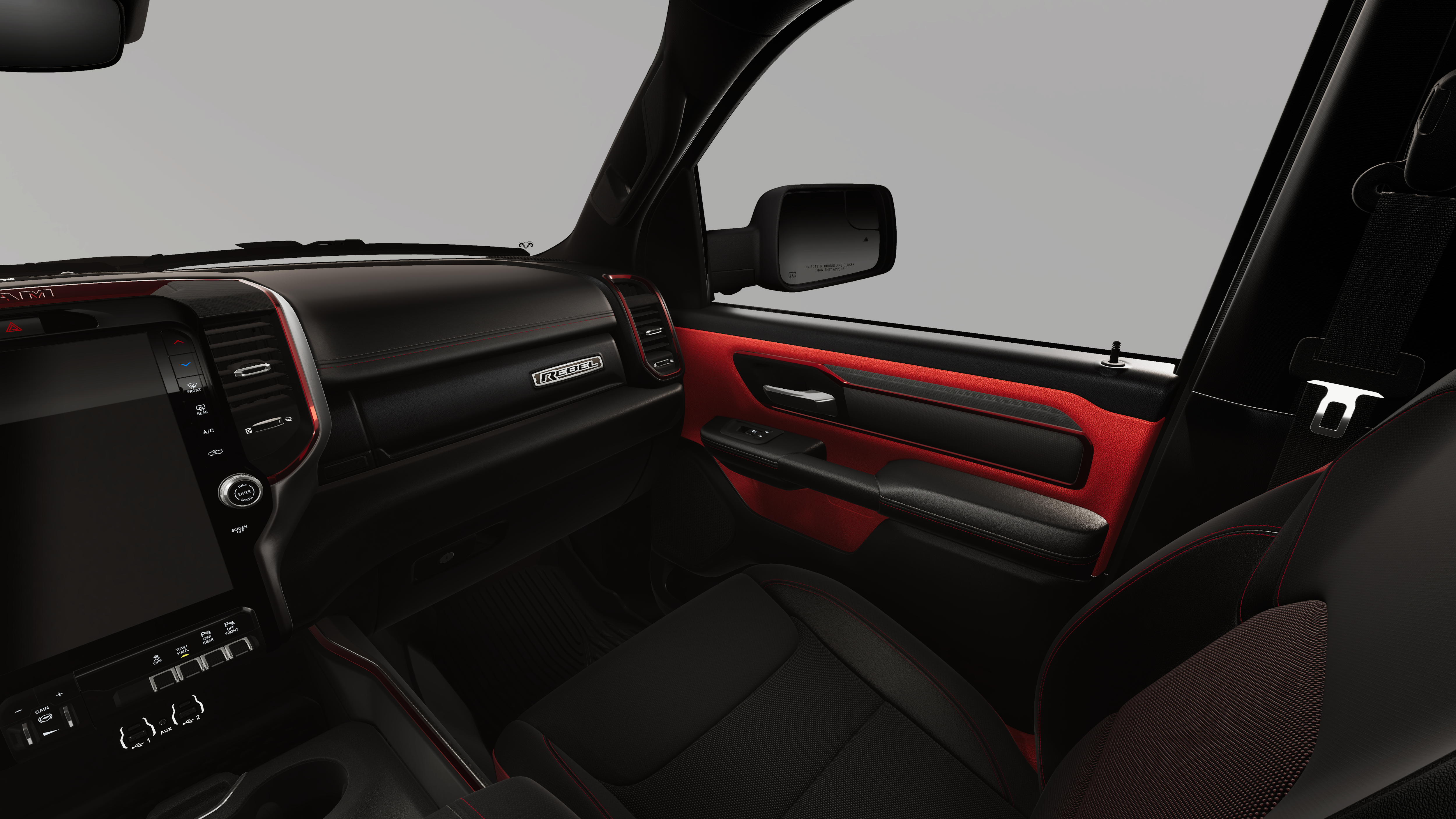 New 2026 Molten Red Pearl-Coat Exterior Paint RAM REBEL image 7