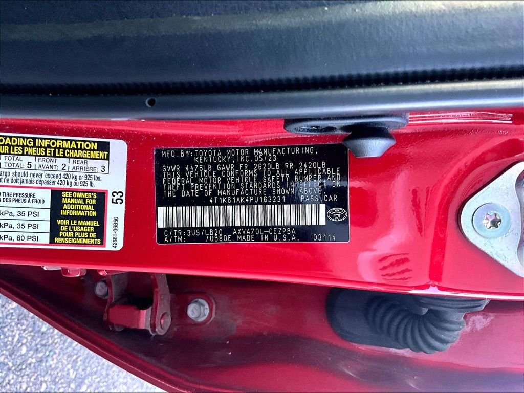 Certified Used 2023 Red Toyota XSE image 9
