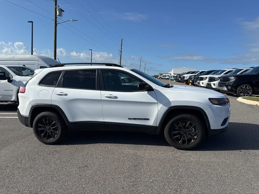 Used 2023 Bright White Clearcoat Jeep Altitude image 1