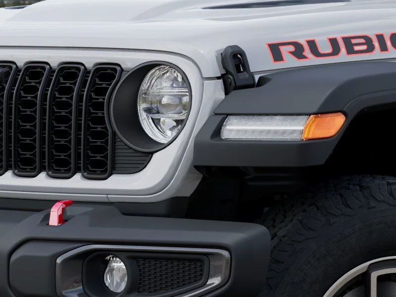 New 2025 Bright White Clear-Coat Exterior Paint Jeep Rubicon image 11
