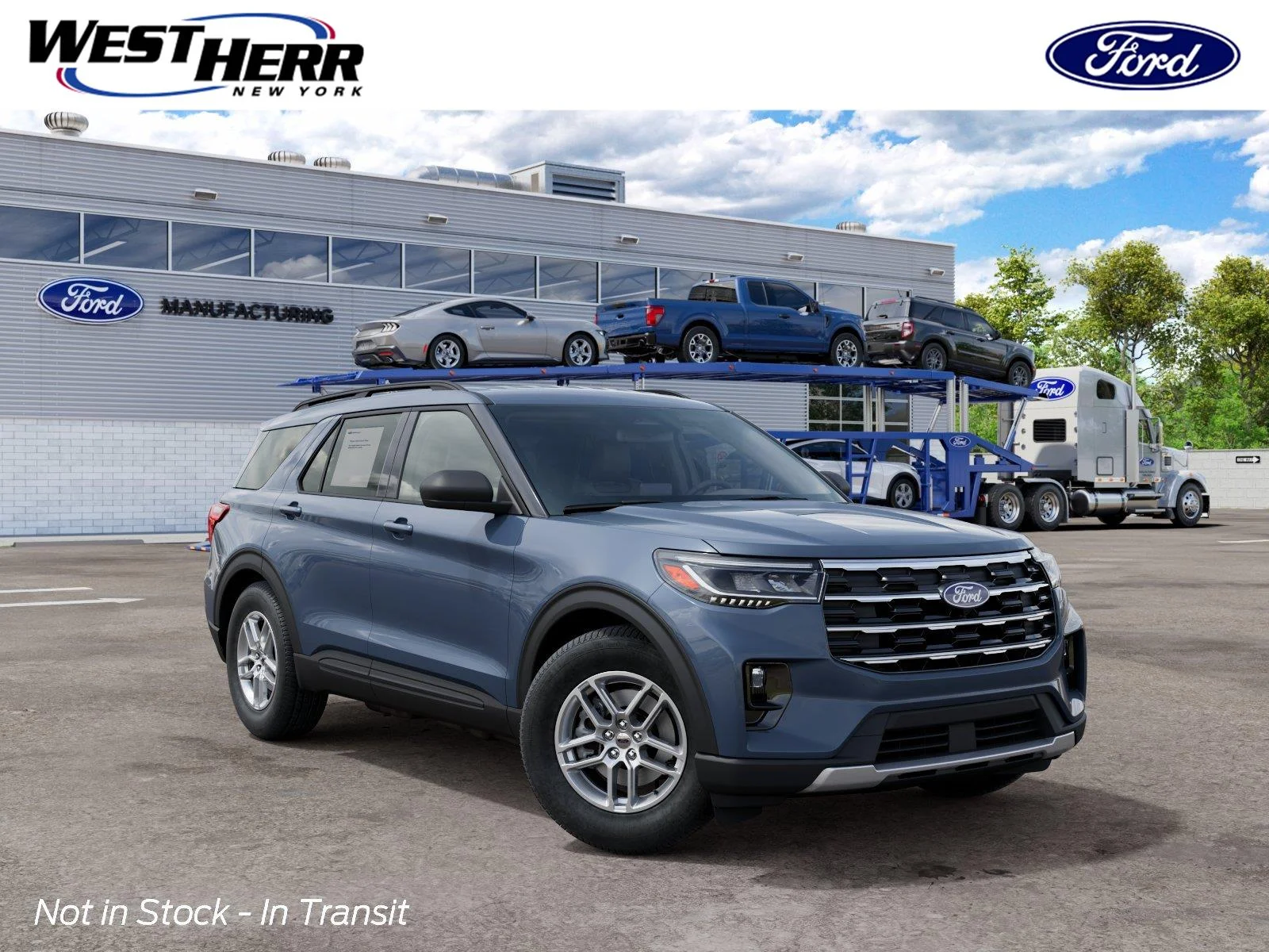 New 2027 Vapor Blue Ford 4DR 4WD ACTIVE image 1