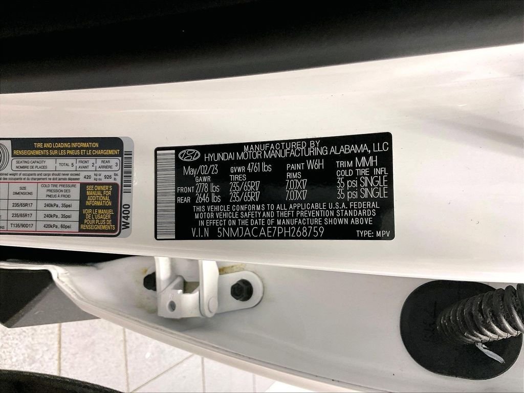 Used 2023 White Hyundai SE image 35