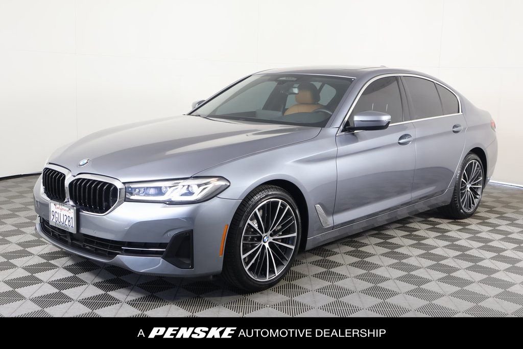 Used 2022 Bluestone Metallic BMW 530i image 1
