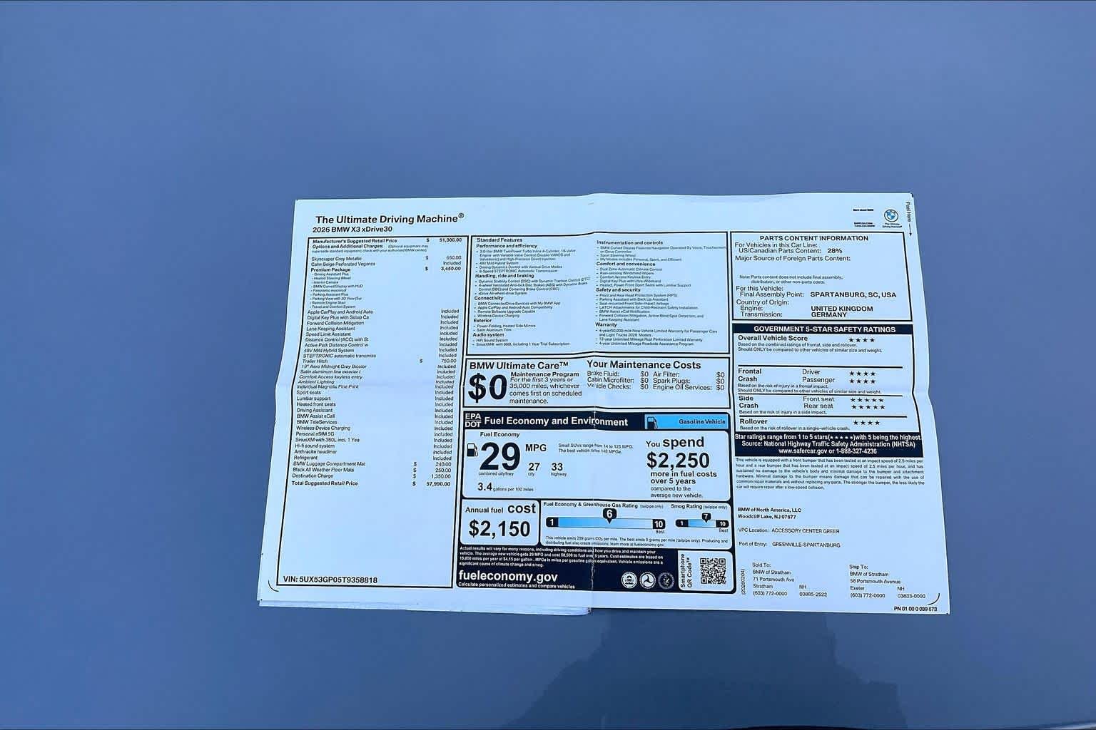 New 2026 Skyscraper Grey Metallic BMW 30 xDrive image 18