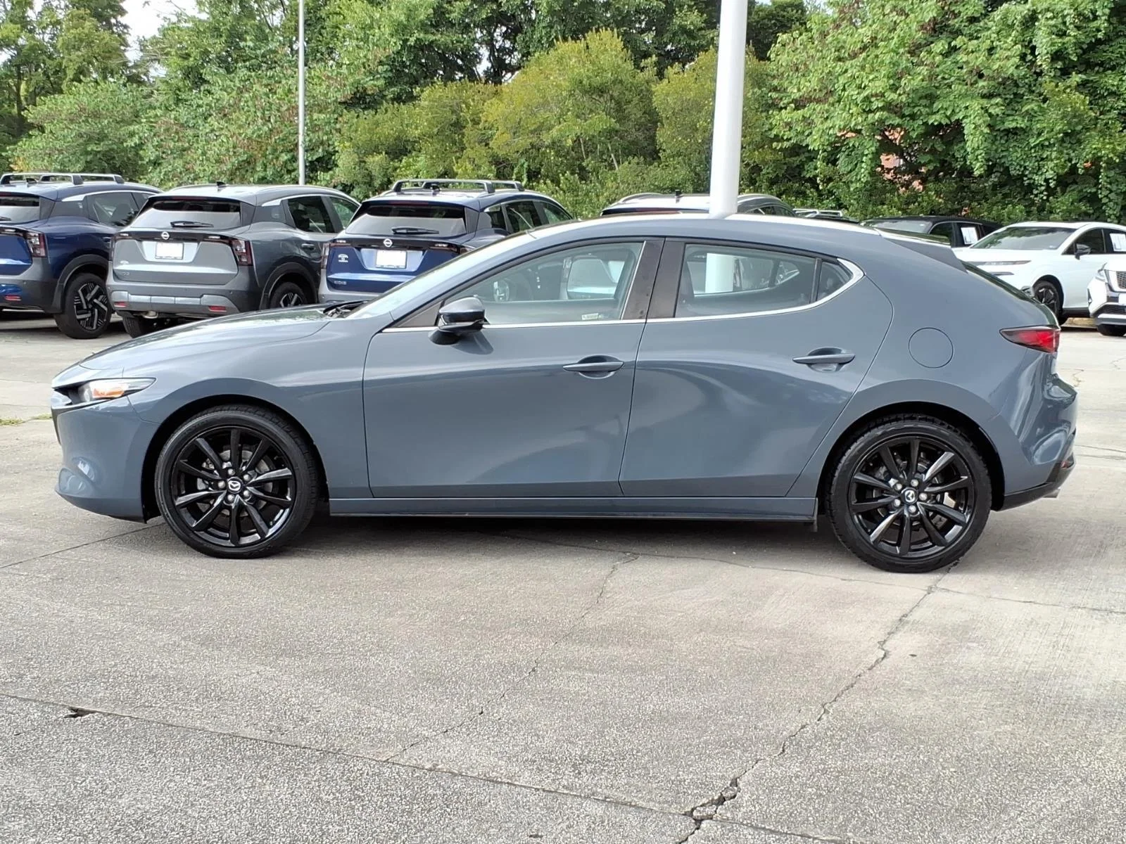 Used 2022 Polymetal Gray Metallic Mazda Carbon Edition image 3