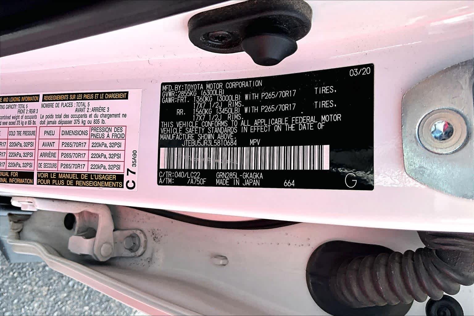 Used 2020 Super White Toyota TRD Off Road Premium image 29