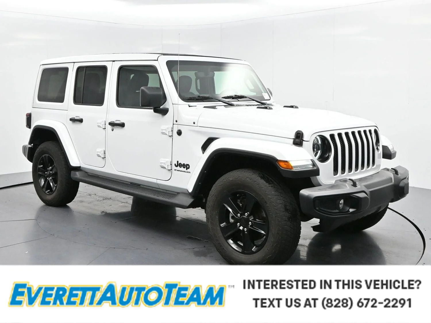 Used 2023 White Jeep Sahara Altitude image 1