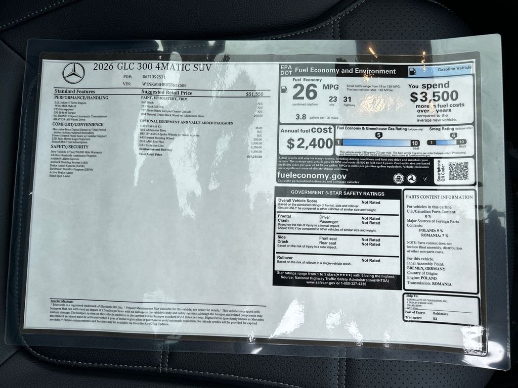 New 2026 Black Mercedes-Benz GLC 300 image 36
