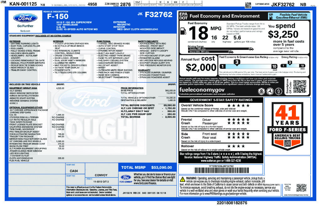 Used 2018 Magnetic Ford XLT image 3