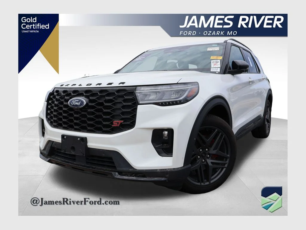 Used 2025 White Metallic Ford ST image 1