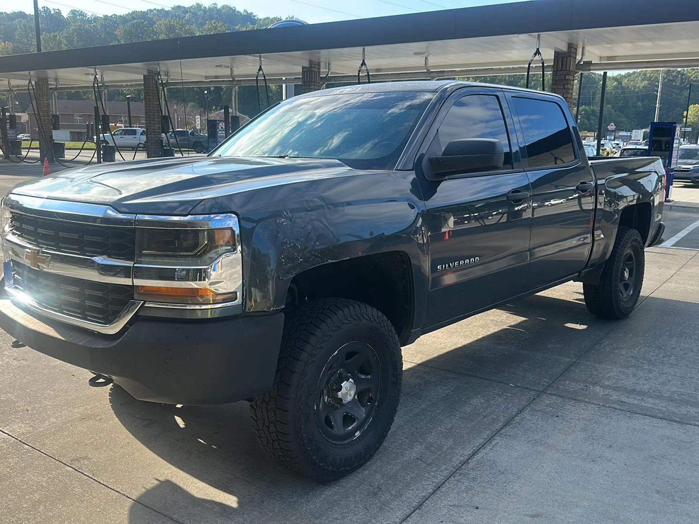 Used 2018 Graphite Metallic Chevrolet Work Truck image 1