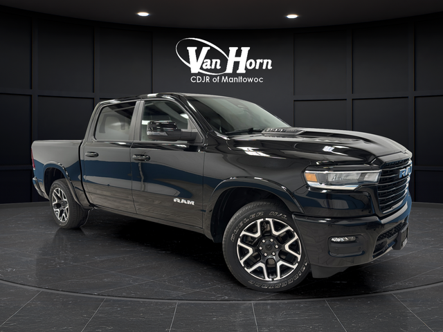 Used 2025 Diamond Black Crystal Pearlcoat Ram Laramie image 1