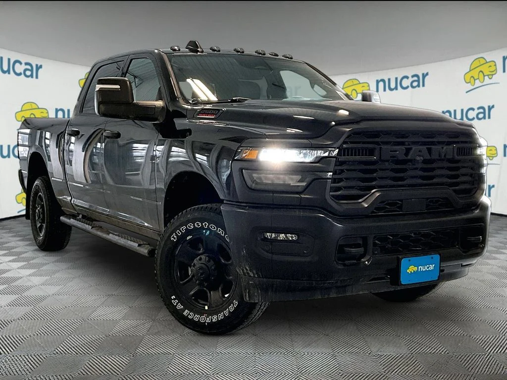 New 2026 Diamond Black Crystal Pearlcoat Ram Tradesman image 1