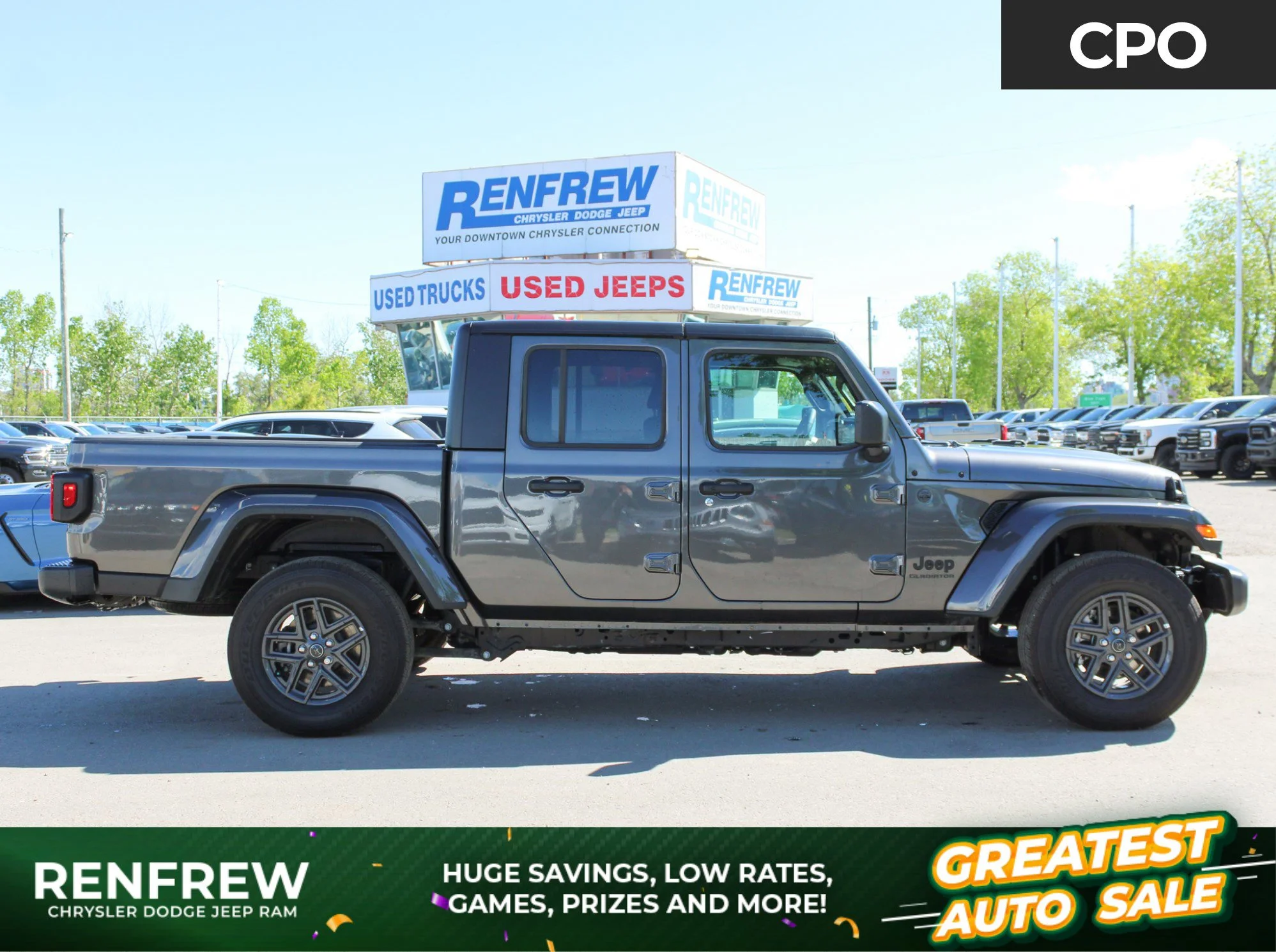 Certified Used 2024 Grey Jeep Sport S* 4x4, Heated Seats & Steering Wheel, Convenience Group, Adaptive Cruise image 1