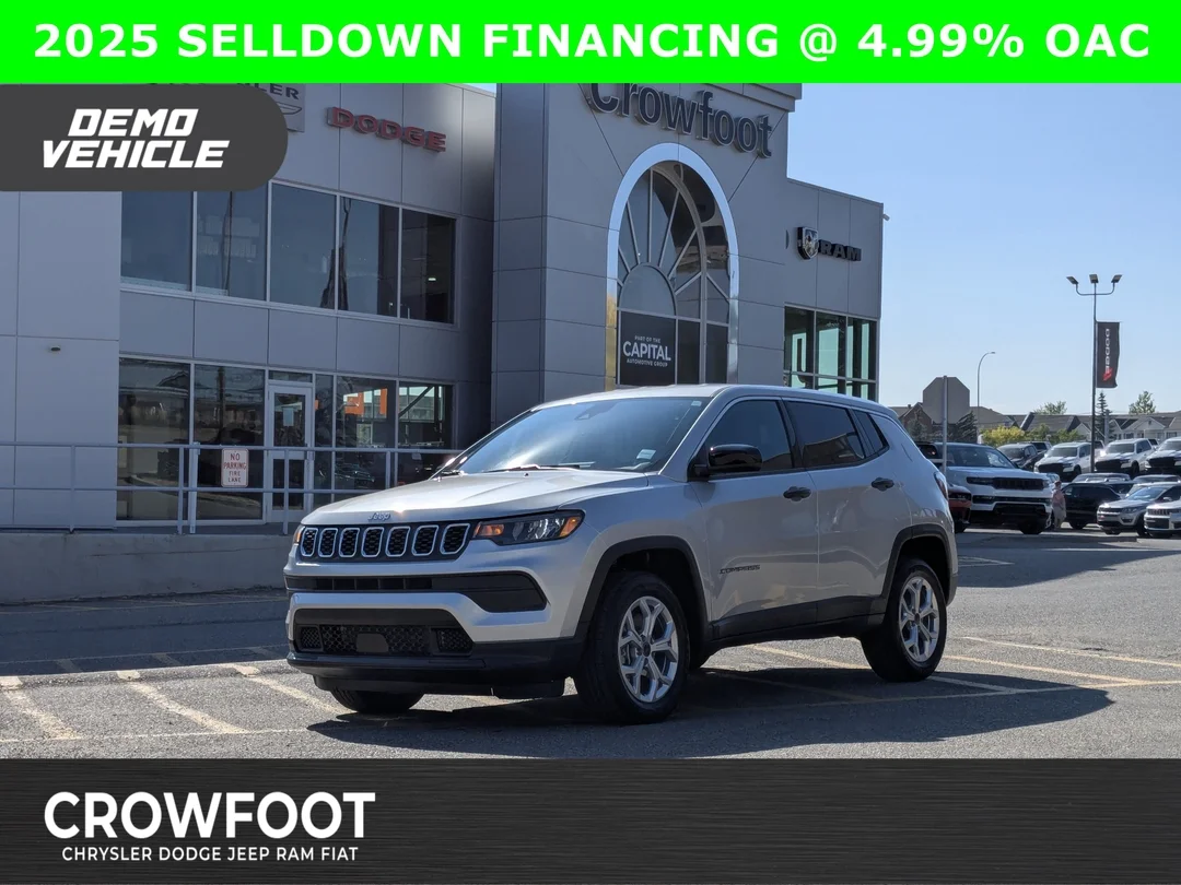 New 2025 Silver Jeep Sport - 4x4 4.99% OAC - Heated Seats & More! image 1