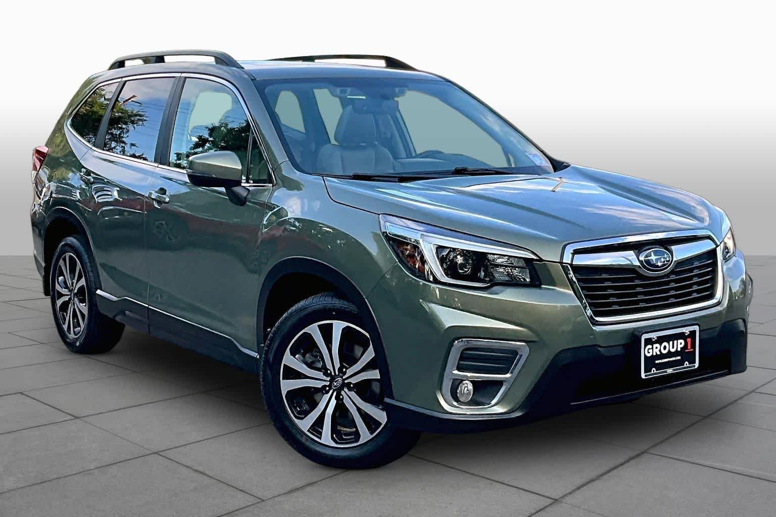 Used 2021 Jasper Green Metallic Subaru Limited image 3