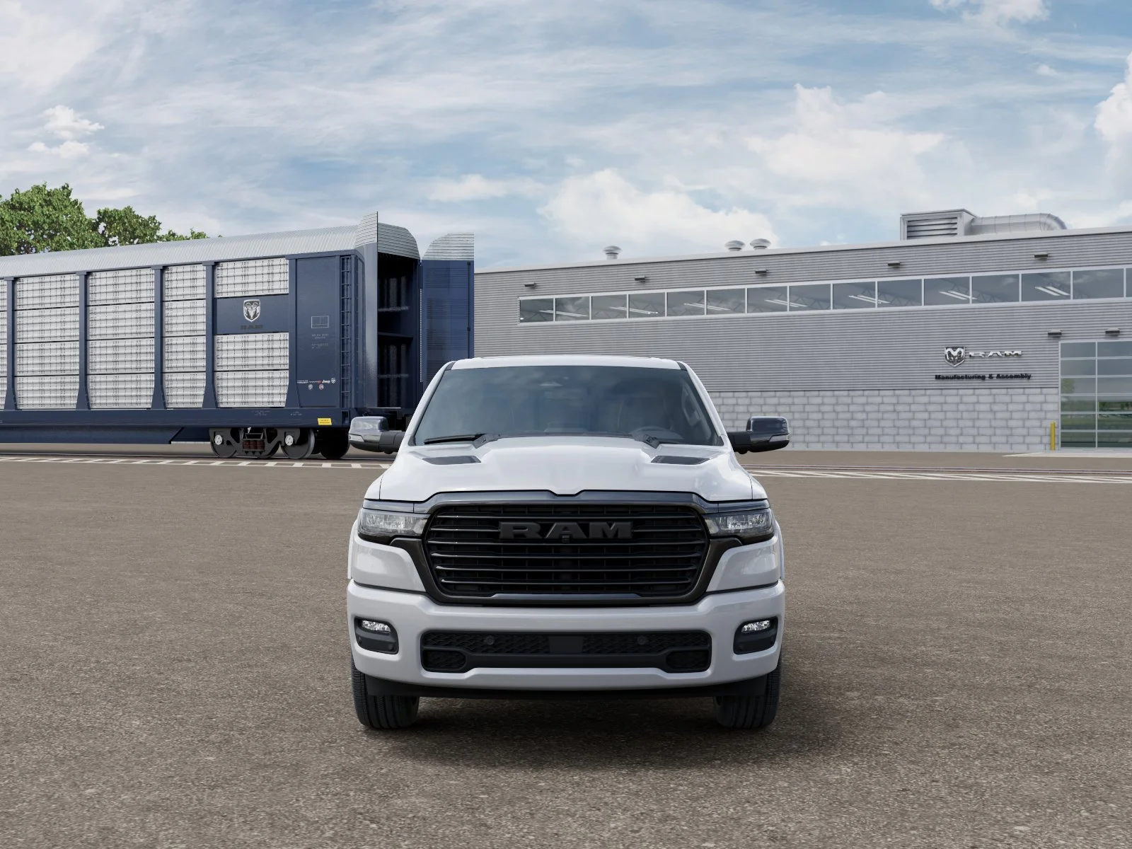New 2026 Ivory White Tri-Coat Pearl-Coat Exterior Paint RAM Laramie image 7