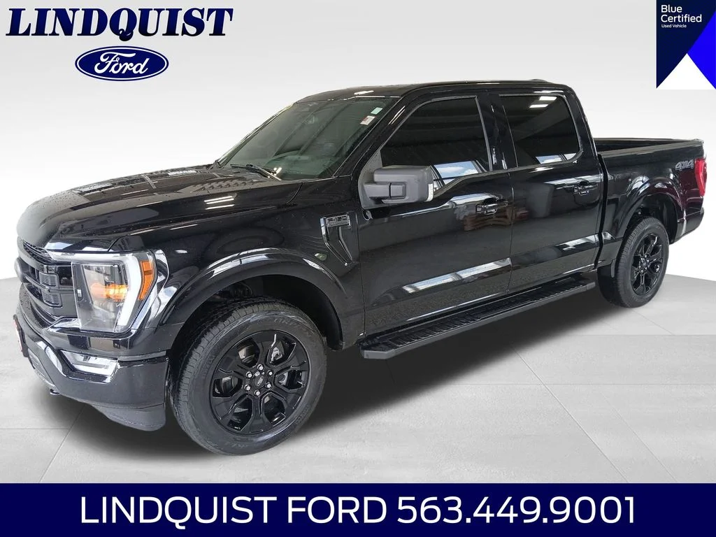 Certified Used 2023 Black Metallic Ford XLT image 1