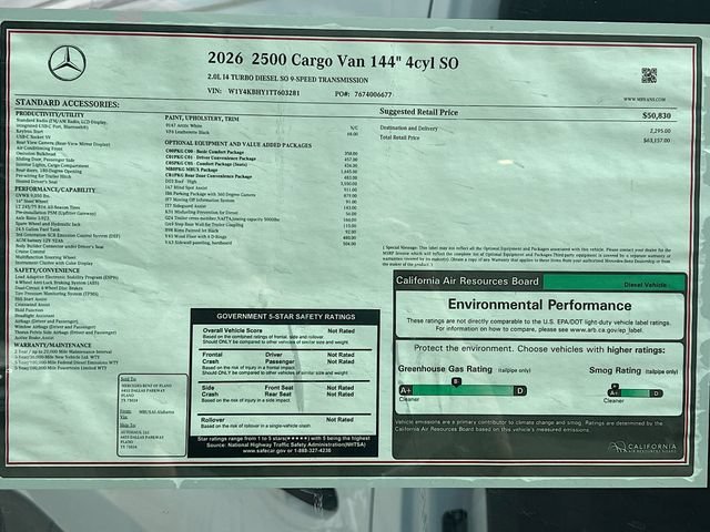 New 2026 Arctic+White Mercedes-Benz Cargo 144 WB image 21