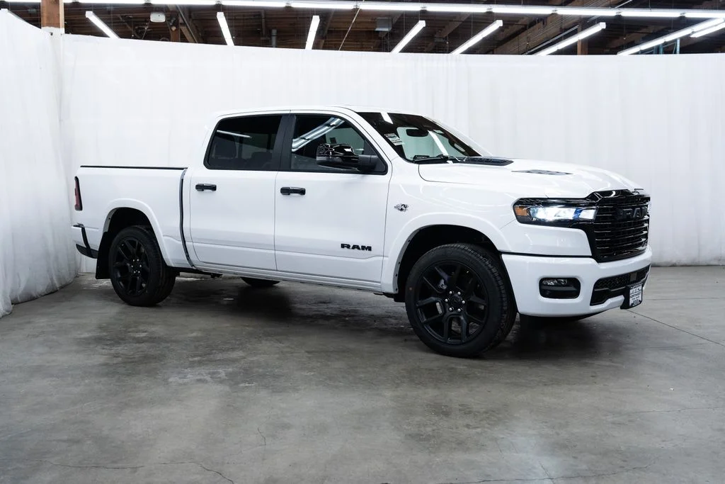 New 2026 Bright White Clear-Coat Exterior Paint RAM Laramie image 1