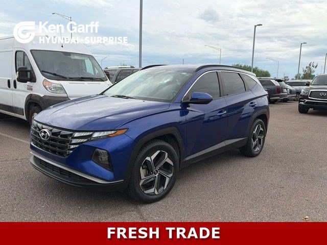 Used 2022 Intense Blue Hyundai SEL image 1