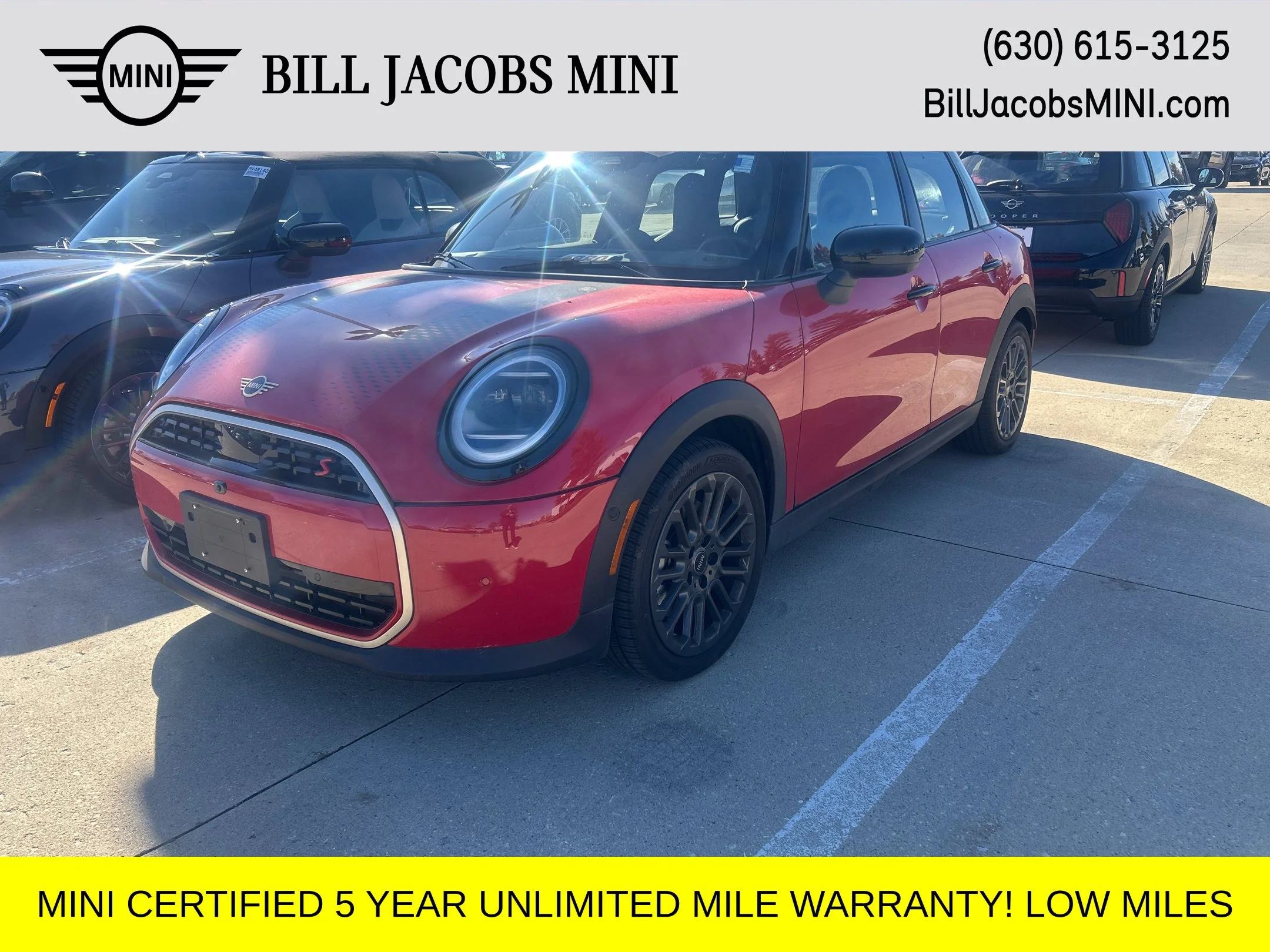 Certified Used 2026 Chili Red MINI Iconic image 1