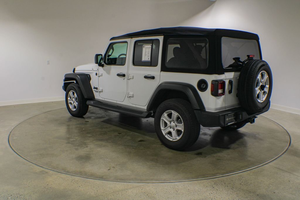 Used 2021 Bright White Clearcoat Jeep Unlimited Sport S image 4
