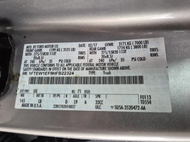 Used 2017 Ingot Silver Ford Lariat image 25